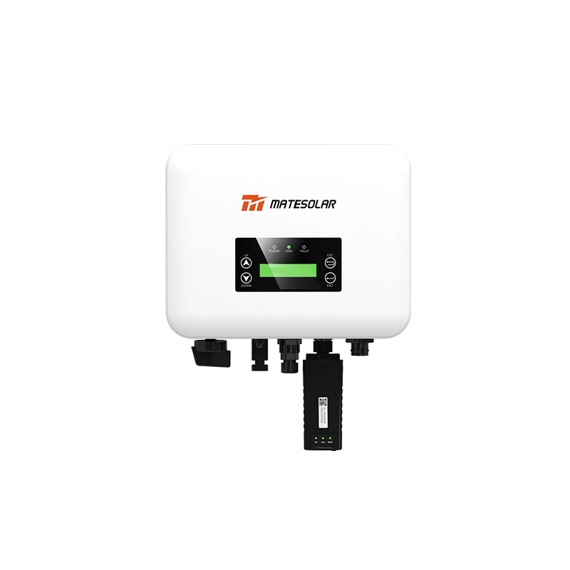 1-3kW single-phase grid-tied inverters with anti-backfeed technology, WiFi monitoring, high efficiency and compact design for seamless solar integration.
