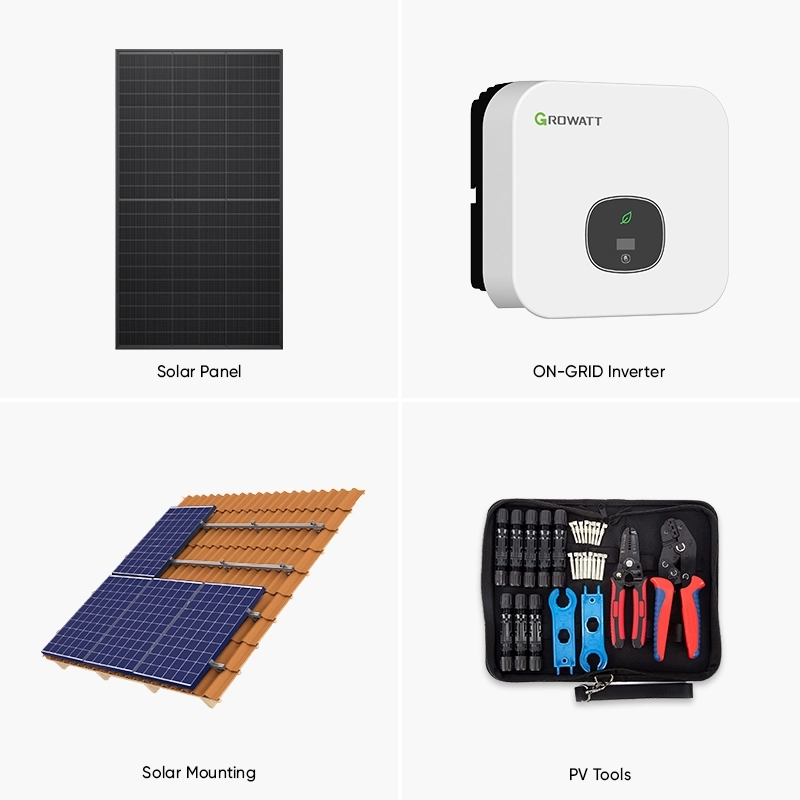 10KW residential solar system with high-efficiency HJT/TOPCon panels, seamless grid integration and long-lasting sustainable energy performance.