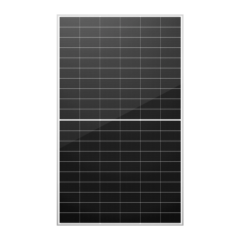 High-efficiency 182mm N-type HJT bifacial half-cell modules delivering 485-505W output with improved energy yield and reliability.