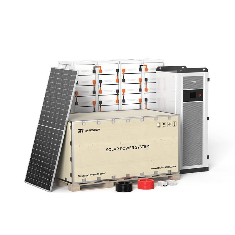 50KW Hybrid Solar System with HJT Panels, WiFi Monitoring, High Efficiency & Smart Energy Management.