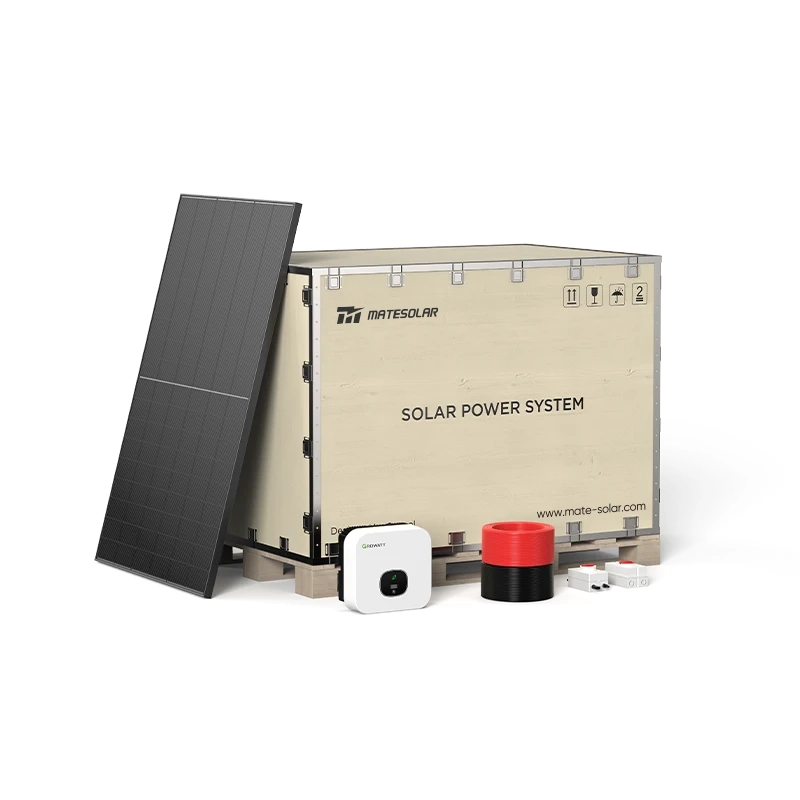 5KW 3-phase grid-tied solar system with high efficiency inverter for seamless home energy integration.