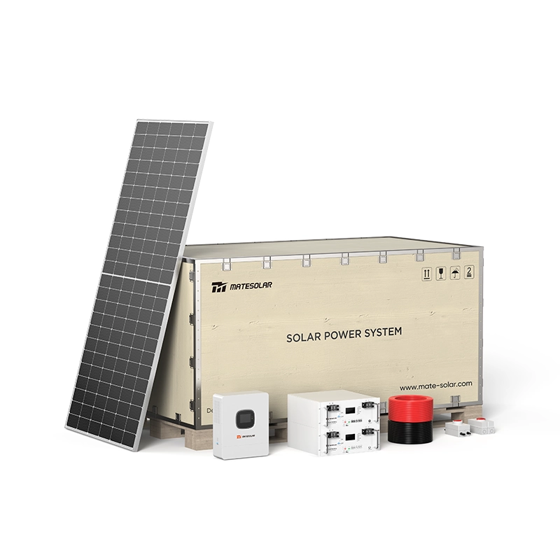 8KW off-grid solar system with LiFePO4 battery for reliable, efficient and sustainable home energy independence.