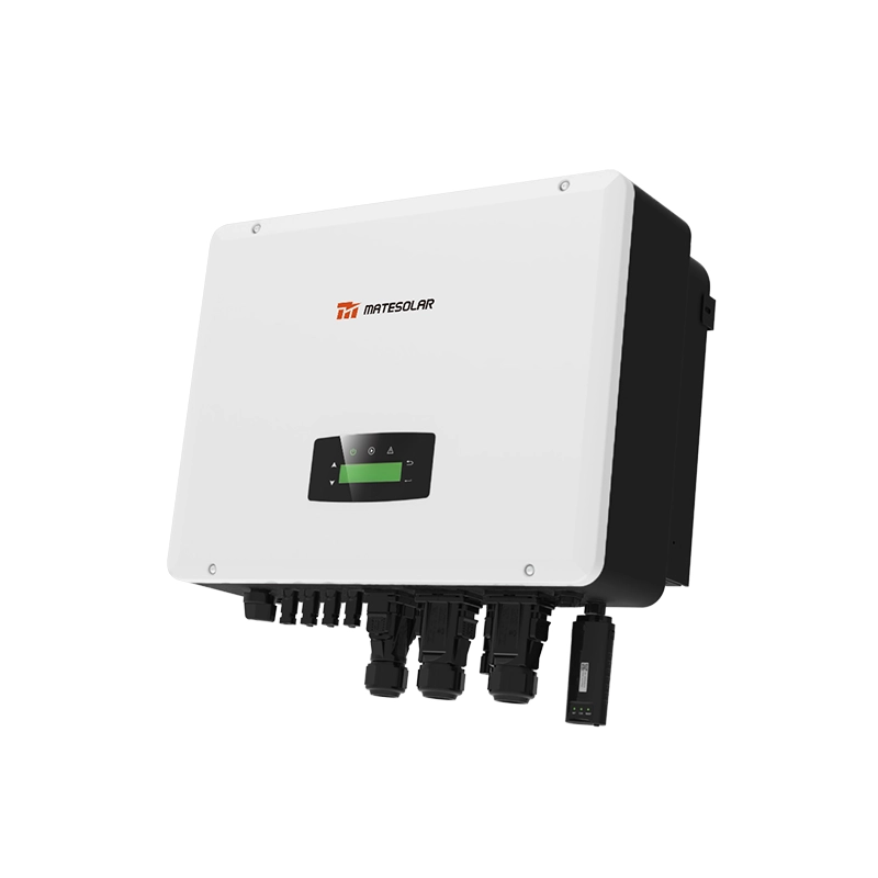3-phase hybrid inverter 3-30kW with generator synchronisation & smart monitoring for seamless power management.