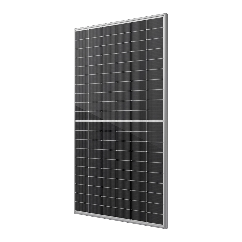 N-type HJT Bifacial 182mm half cell panels: 485-505W output, improved bifacial gain, reduced degradation and superior low light performance for optimised ROI.