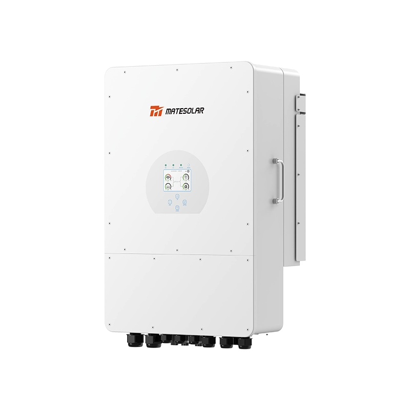 5-12KW Home Hybrid Inverter, 5-year warranty, high efficiency energy conversion for seamless solar integration and reliable backup power.