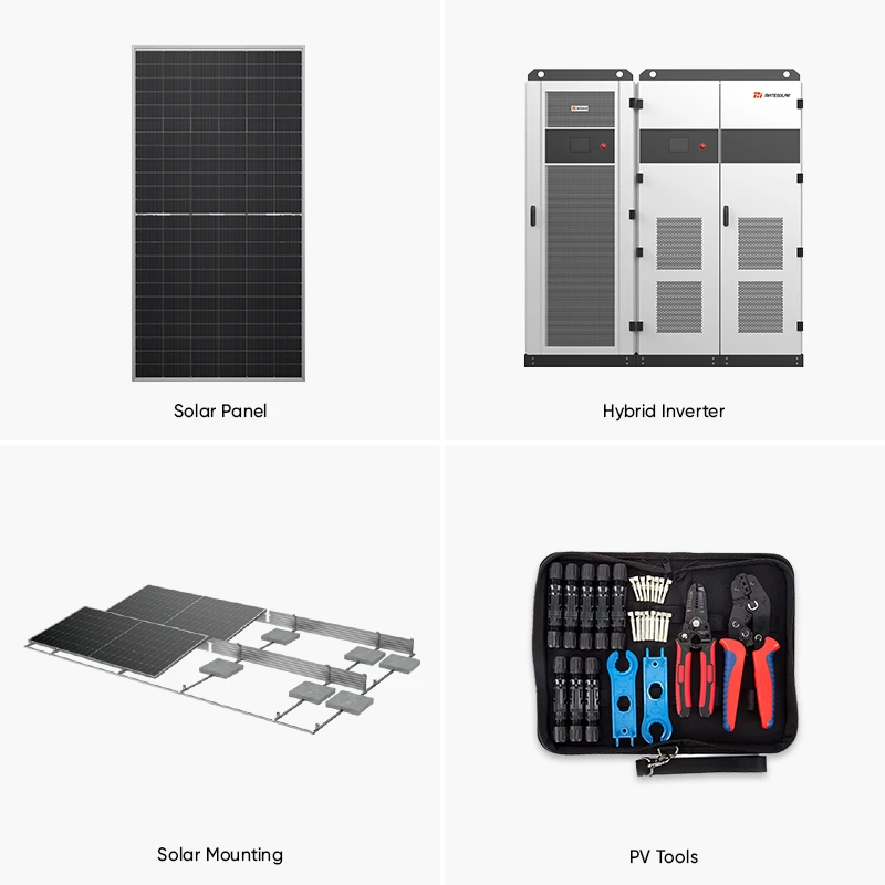 Top Selling Industrial 250KW Commercial Hybrid Solar System Fast ROI Power.
