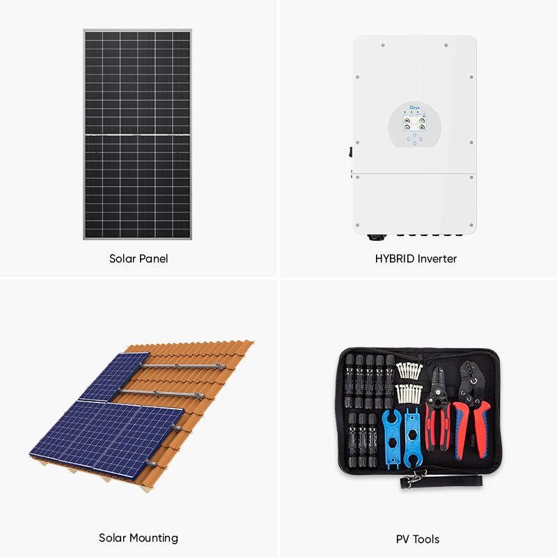 Existencias limitadas del mejor sistema solar híbrido residencial de 5 kW