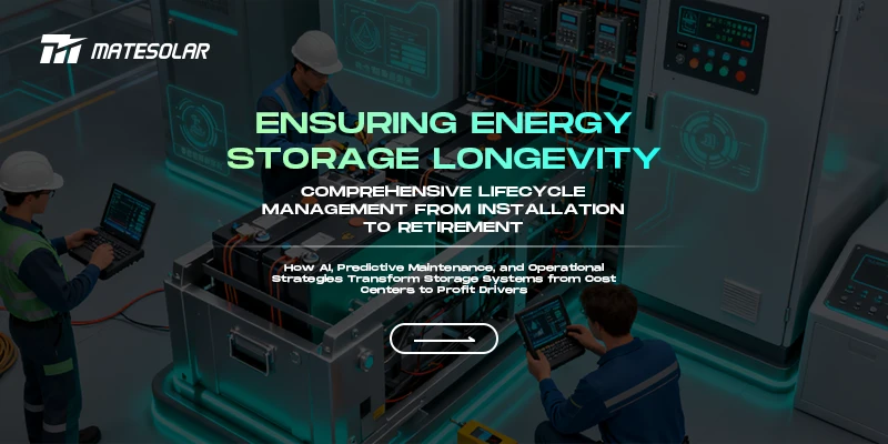 Ensuring Energy Storage Longevity: Comprehensive Lifecycle Management from Installation to Retirement