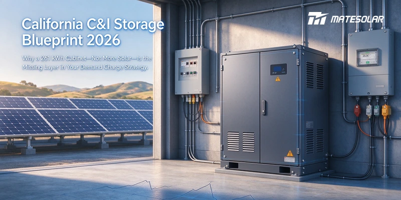 California C&I Storage Blueprint 2026: Why a 261 kWh Cabinet—Not More Solar—Is the Missing Layer in Your Demand Charge Strategy